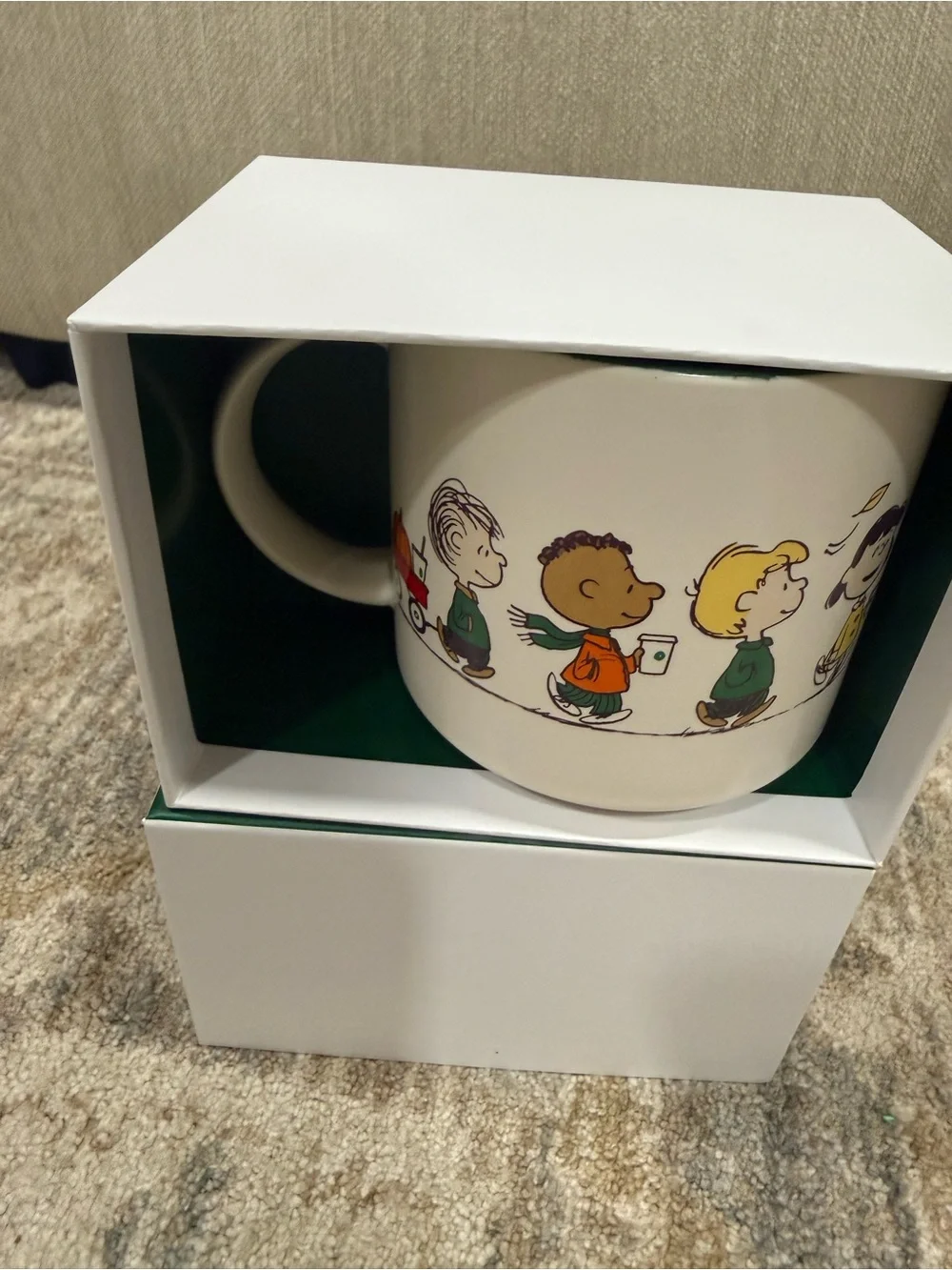 Starbucks Peanuts Mug with Peanuts Characters
